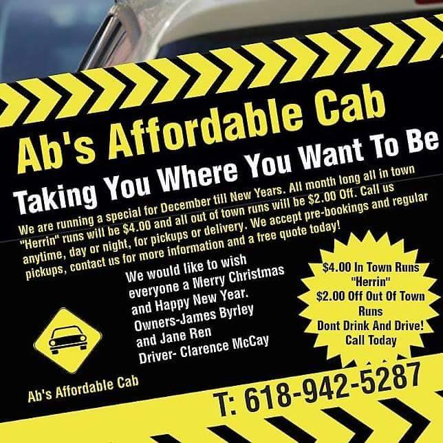 ABs Affordable Cab Herrin Holiday Rates