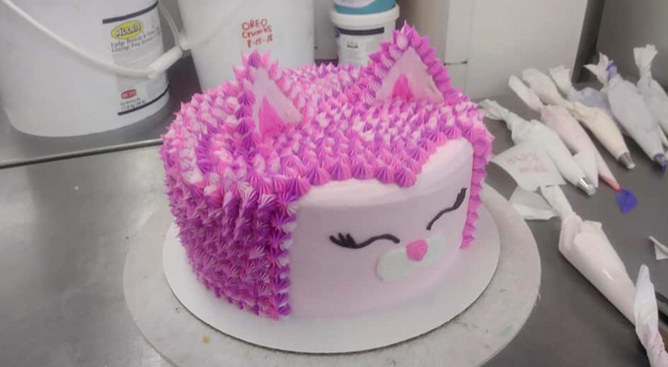 Cat Cake Design - Larry's House of Cakes, Marion, Illinois