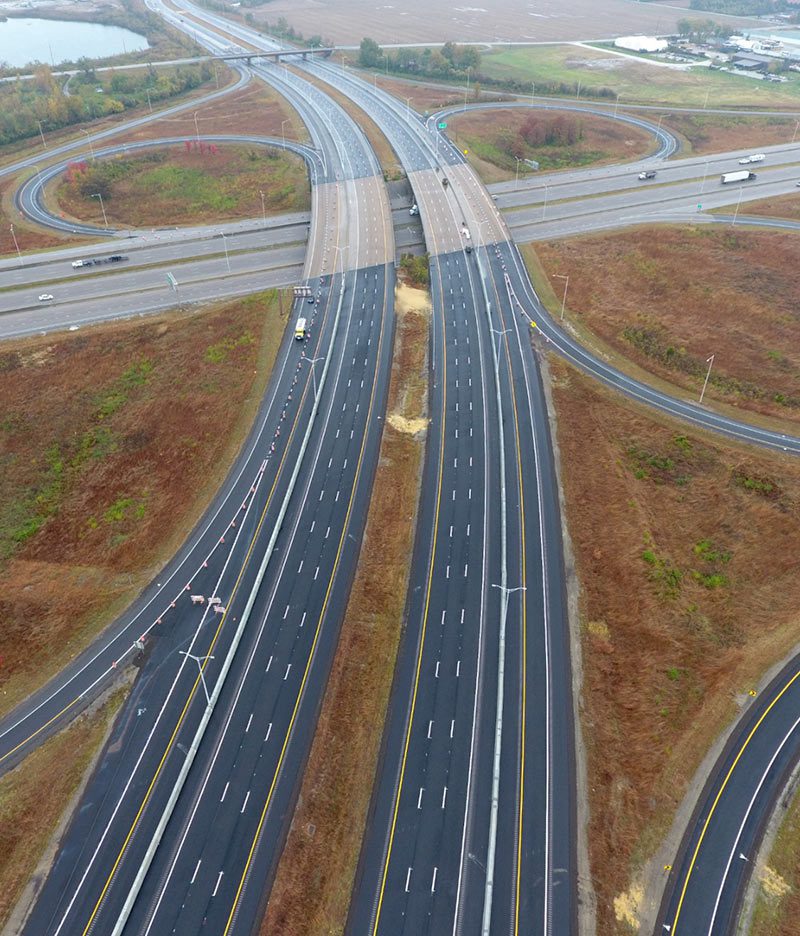 IDOT Highway Aerial View