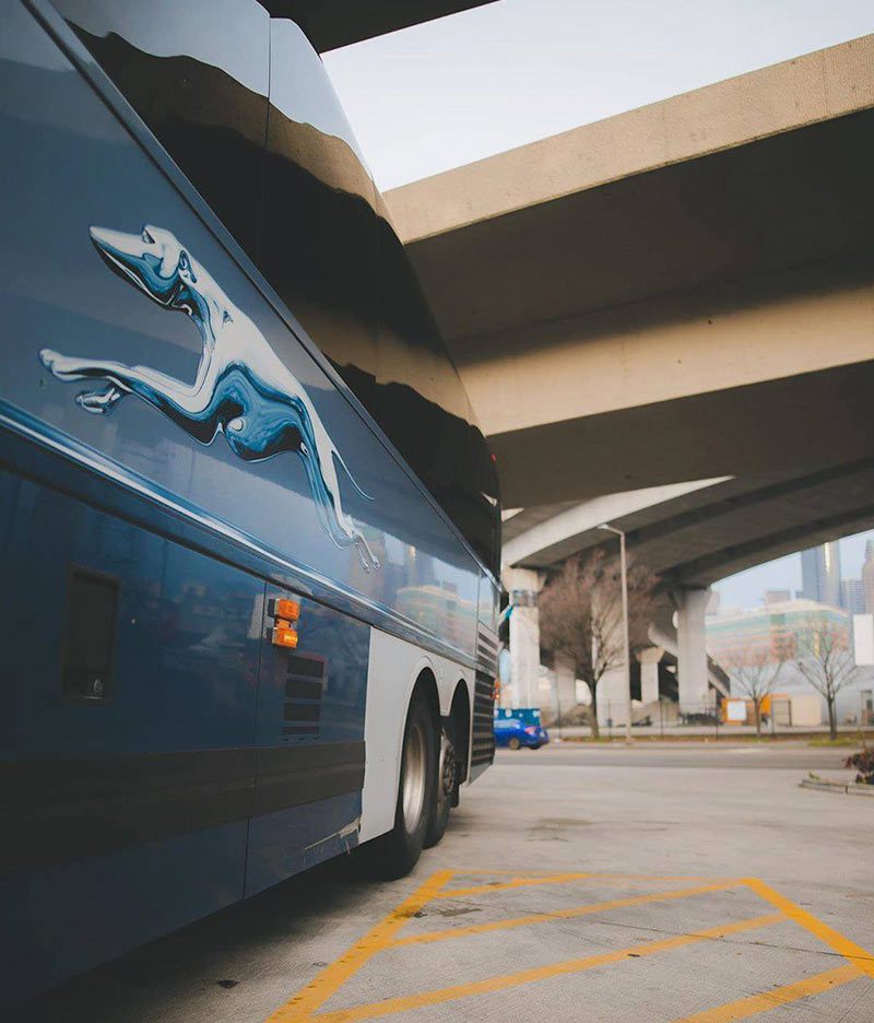 Greyhound Bus Closeup