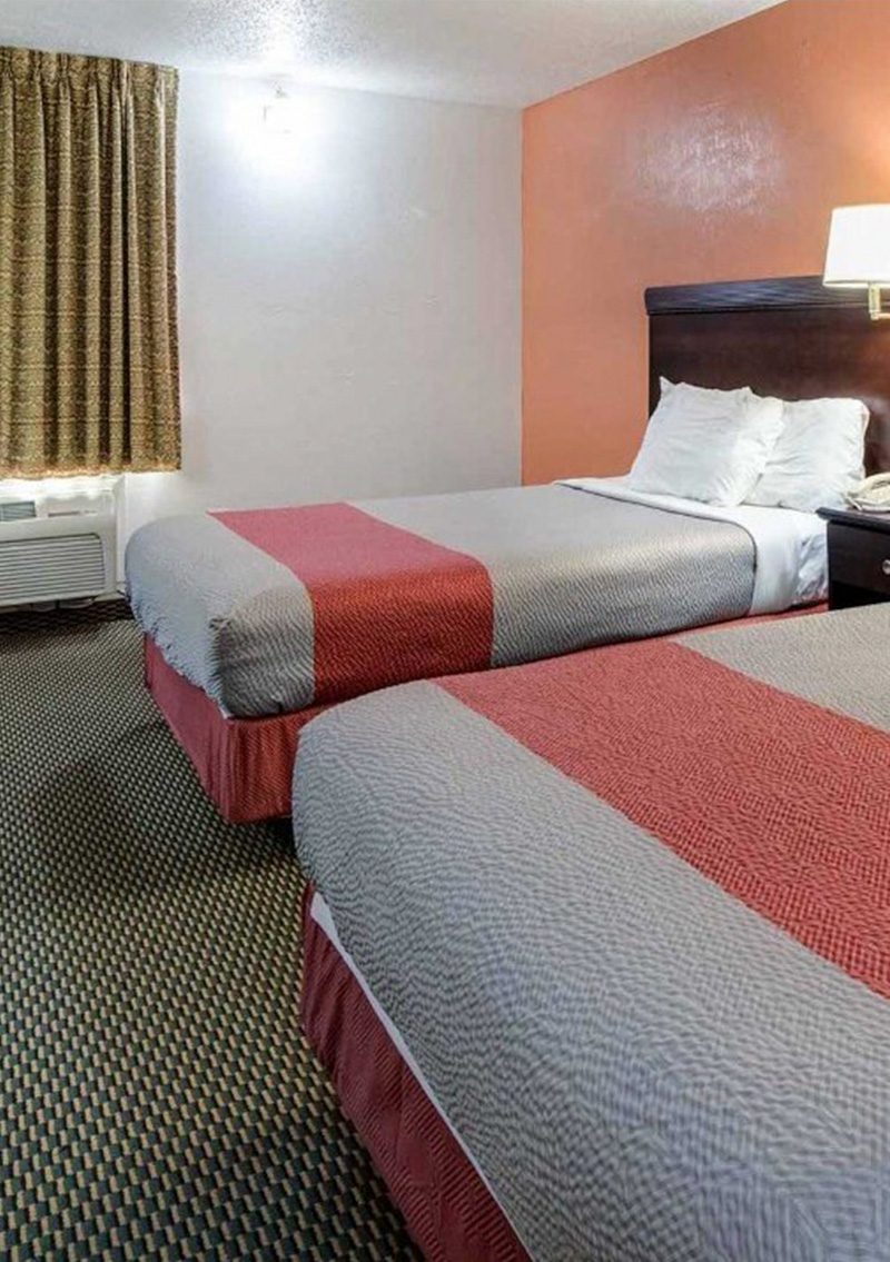 Motel 6 double bedroom
