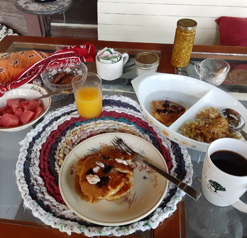 homemade breakfast spread Old Squat Inn