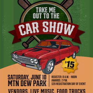 Flyer for car show event