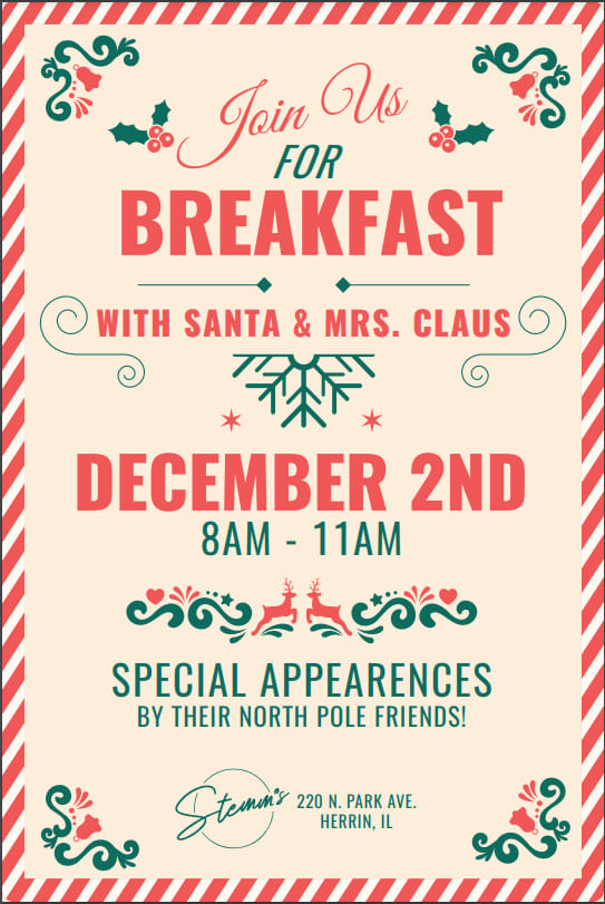 breakfast-with-santa-and-mrs-clause-stemms-cafe-herrin-illinois