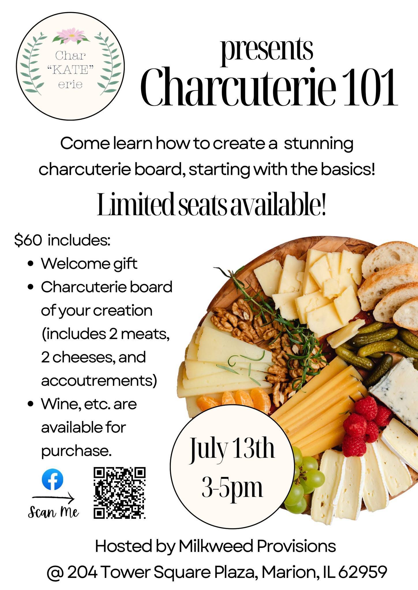 Milkweed Provisions hosts: Charcuterie 101