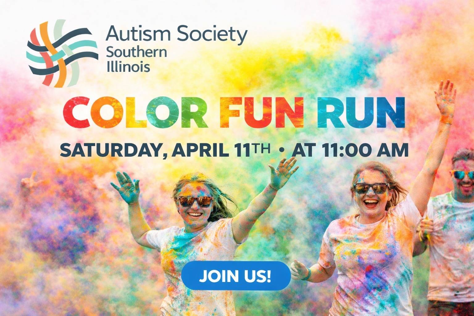 Pathway Blue Fun Autism Color Fun Run - visitSI